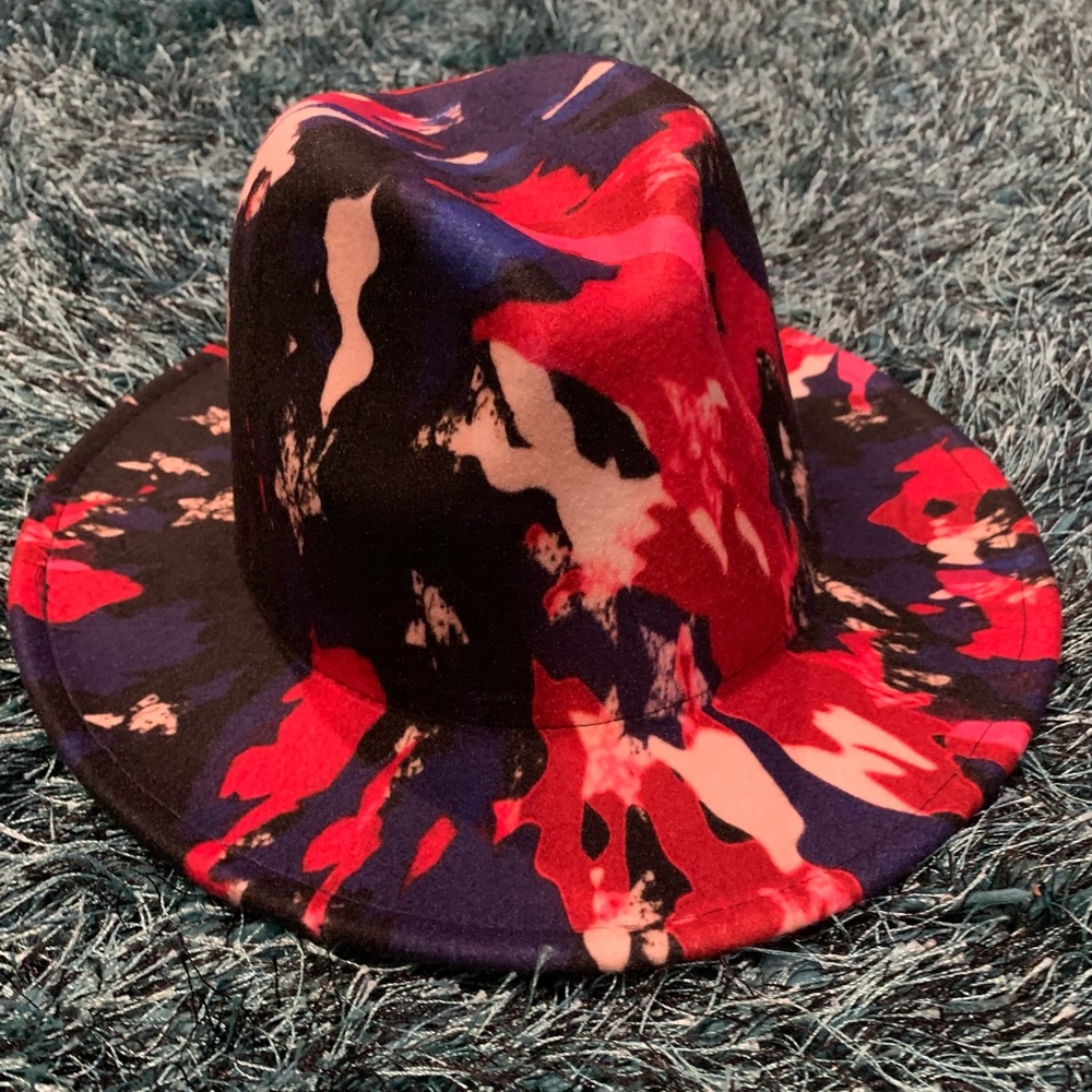 Berry Print Fedora